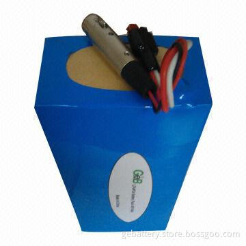 LiFePO4 Battery, 48V, 10Ah in Heat Shrink Package for E-bikes